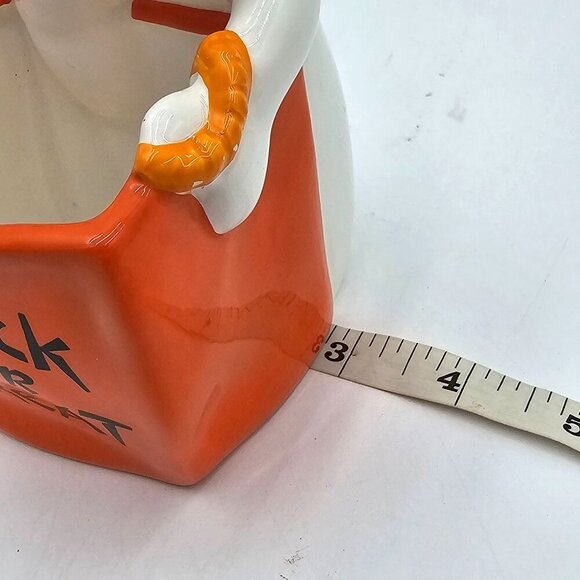 Vintage American Greetings Ghost "Trick Or Treat" Ceramic Candle Votive Holder - Picture 10 of 12